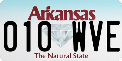 AR license plate 010WVE