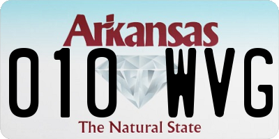 AR license plate 010WVG