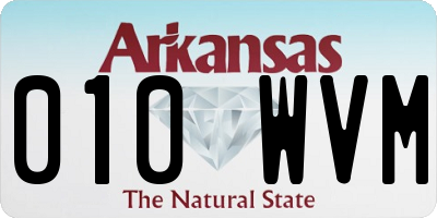 AR license plate 010WVM