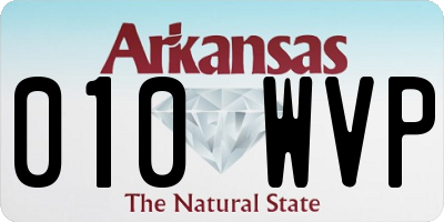 AR license plate 010WVP