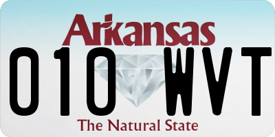 AR license plate 010WVT