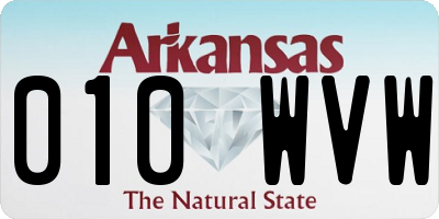 AR license plate 010WVW