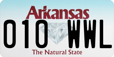 AR license plate 010WWL