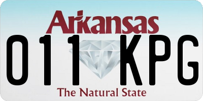 AR license plate 011KPG