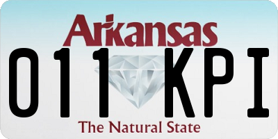 AR license plate 011KPI