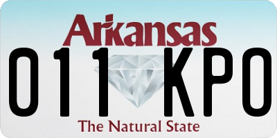 AR license plate 011KPO