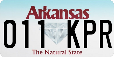 AR license plate 011KPR