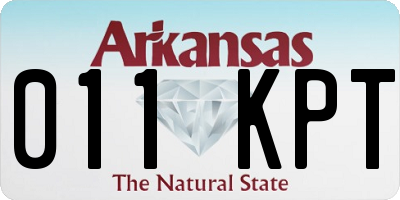 AR license plate 011KPT