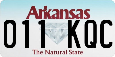 AR license plate 011KQC