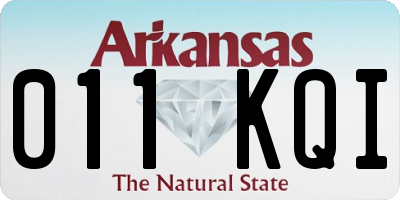 AR license plate 011KQI