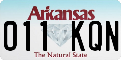 AR license plate 011KQN