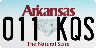 AR license plate 011KQS