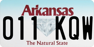 AR license plate 011KQW
