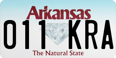 AR license plate 011KRA