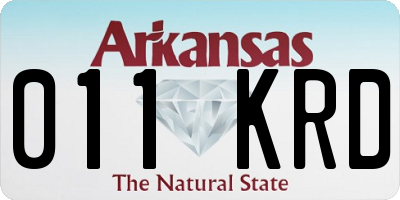 AR license plate 011KRD