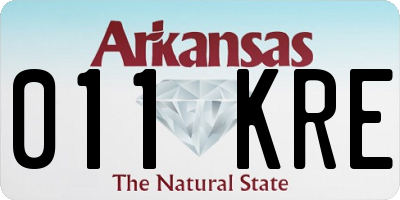 AR license plate 011KRE