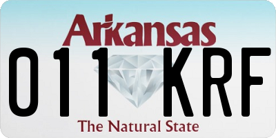AR license plate 011KRF