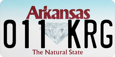 AR license plate 011KRG