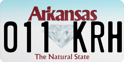 AR license plate 011KRH