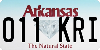 AR license plate 011KRI
