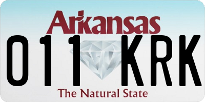AR license plate 011KRK