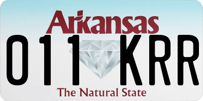 AR license plate 011KRR