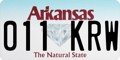 AR license plate 011KRW