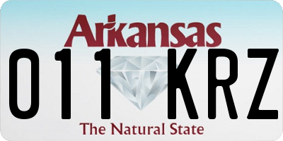 AR license plate 011KRZ