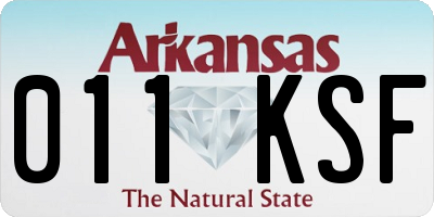 AR license plate 011KSF