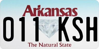 AR license plate 011KSH