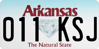 AR license plate 011KSJ