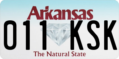 AR license plate 011KSK