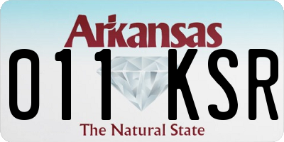 AR license plate 011KSR