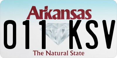 AR license plate 011KSV