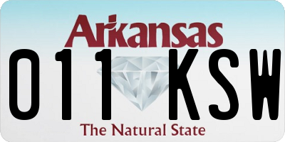 AR license plate 011KSW
