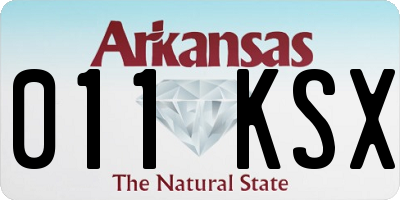 AR license plate 011KSX