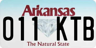 AR license plate 011KTB