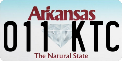 AR license plate 011KTC