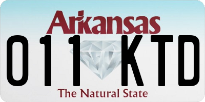 AR license plate 011KTD