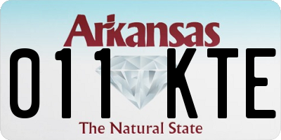 AR license plate 011KTE