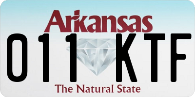 AR license plate 011KTF