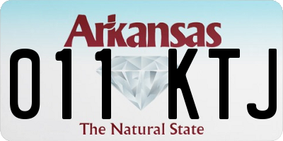 AR license plate 011KTJ