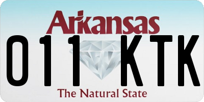AR license plate 011KTK