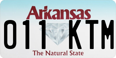 AR license plate 011KTM