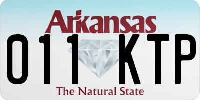 AR license plate 011KTP