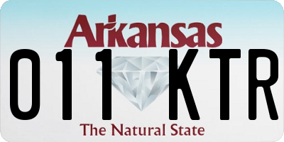AR license plate 011KTR
