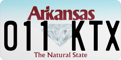 AR license plate 011KTX