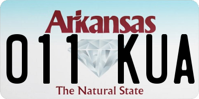 AR license plate 011KUA
