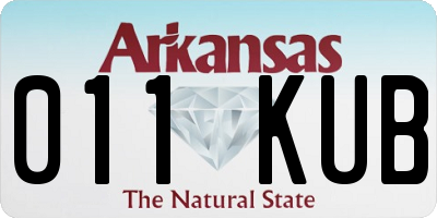 AR license plate 011KUB