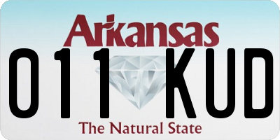 AR license plate 011KUD